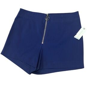 NWT Maeve (Anthropology) High Waist Navy Blue Zip Front Shorts Size 6